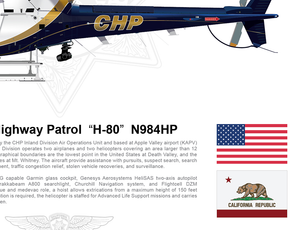 California Highway Patrol Airbus H125 "H-80" N984HP