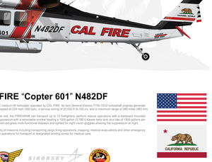 CAL FIRE FIREHAWK "Copter 601" N482DF