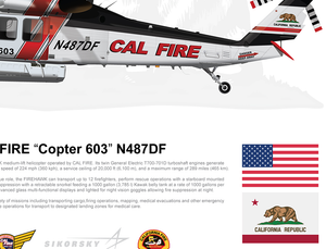 CAL FIRE FIREHAWK "Copter 603" N487DF