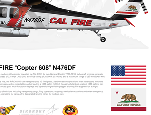 CAL FIRE FIREHAWK "Copter 608" N476DF