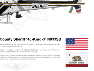 San Bernardino County Sheriff H125 “40-King-3” N833SB